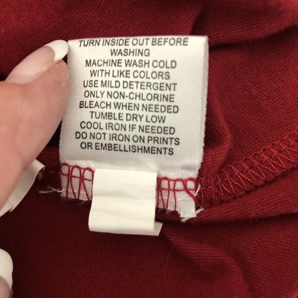 Touch by Alyssa Milano Womens Oklahoma Sooners NCAA VNeck T-Shirt Size Large - Picture 13 of 13